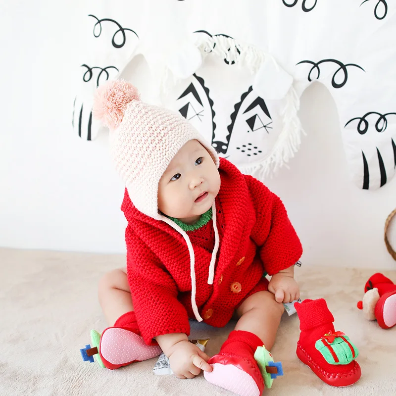 0-2 Years Old Newborn Socks Christmas Children's Socks Winter Thicken Warm Baby Socks Children Toddlers Floor Socks Christmas