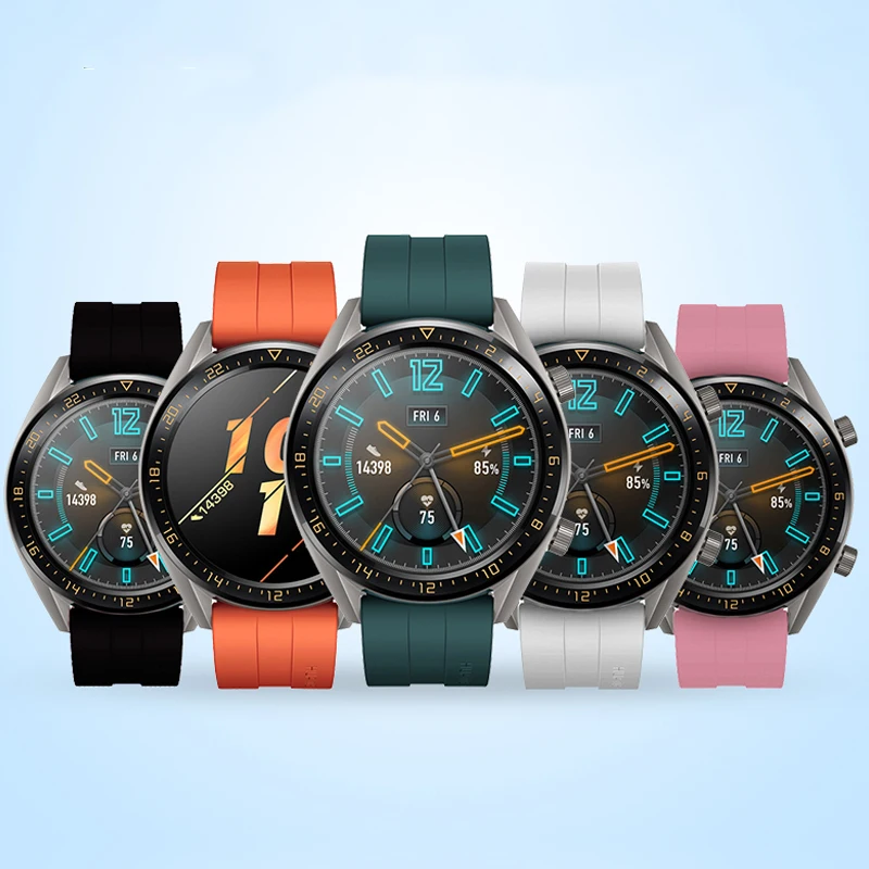 Ремешок силиконовый для Gear S3 frontier/classic браслет Samsung Galaxy watch 46 мм Amazfit bip 22 Huawei Watch GT