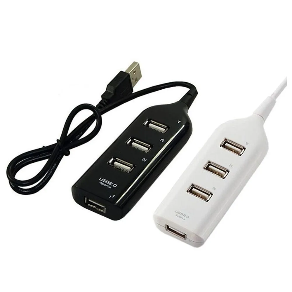 Hi-Speed Hub Adapter USB Hub Mini USB 2.0 4-Port Splitter For PC Laptop Notebook Receiver Computer Peripherals Accessories