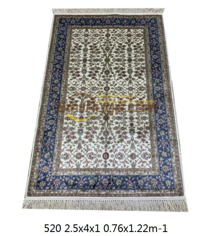 Заводская цена! Синие персидские ковры ручной вязки натуральный шелковый ковер |