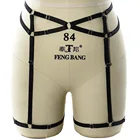 Портупея JLX. Подвязка в готическом стиле, черный пояс, сексуальное нижнее белье, портупея для ног, Женский Бандаж, Фетиш чулок, подвязки