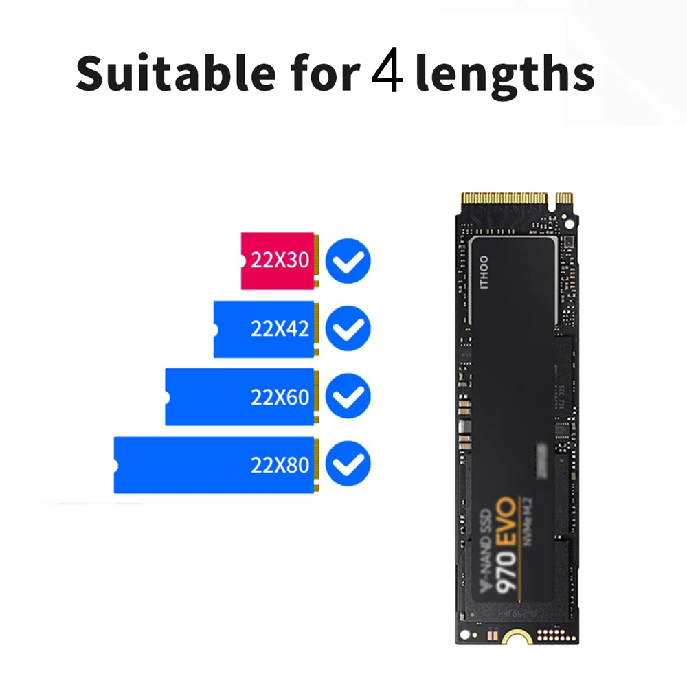 M.2 NVME корпус алюминиевый TYPEC3.1 Мобильный HDD Box Optibay чехол типа C3.1 RTL9210 M. 2 USB3.1 PCIE SSD U.2