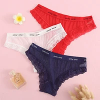 womens underwear sexy lace panties fashion hollow out transparent briefs mid waist seamless comfort underpants female lingerie