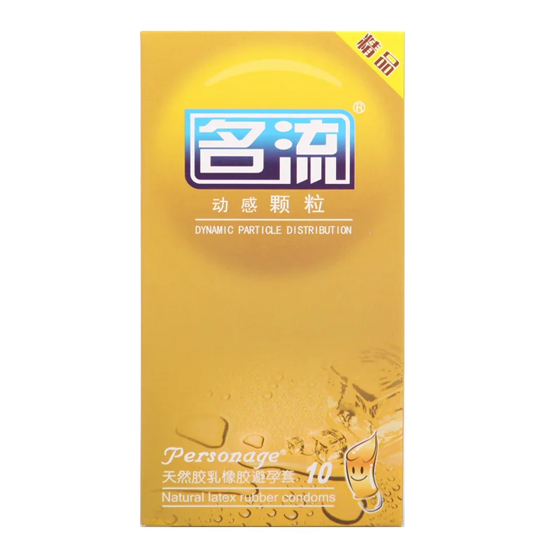 PERSONAGE 10 шт презервативы с динамическими частицами стимуляция точки G Задержка