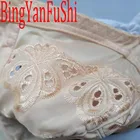 Женский кружевной бюстгальтер с вышивкой, без косточек, размеры 36-50