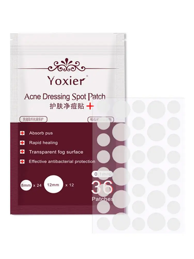 36PCS акне туалетный пятно патч прозрачный гидроколлоидная инструмент для