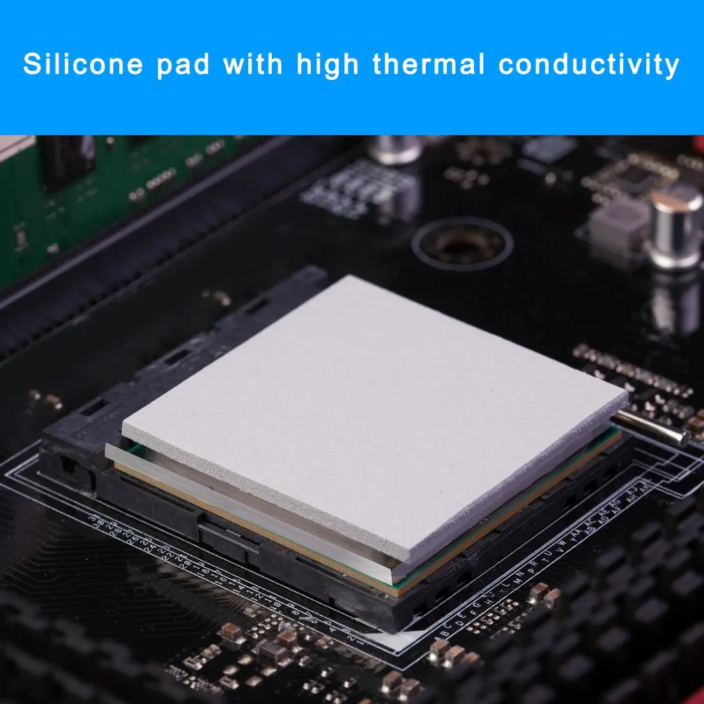 

Thermal Pad Soft Heat Dissipation Silicone Pad CPU/GPU Graphics card Motherboard Silicone Grease Pad Multi-Size 12W/MK