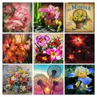 Алмазная вышивка RUOPOTY с цветами, вышивка крестиком, картина с рисунком радужной оболочки, набор для алмазной живописи 5D, Новое поступление, украшение для стен, вышивка бисером