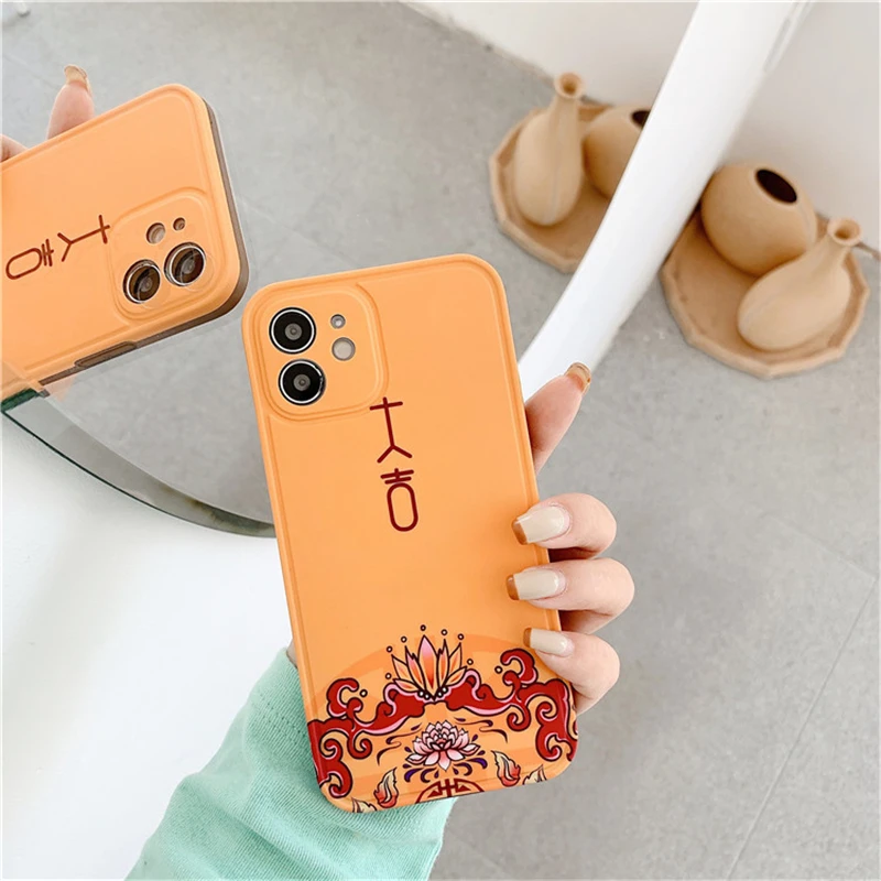 

Red Couple Case for iPhone Silicone iPhone 11Pro MAX Case/11 pro funda iphone 12 pro funda iphone 12 pro чехол на айфон 11