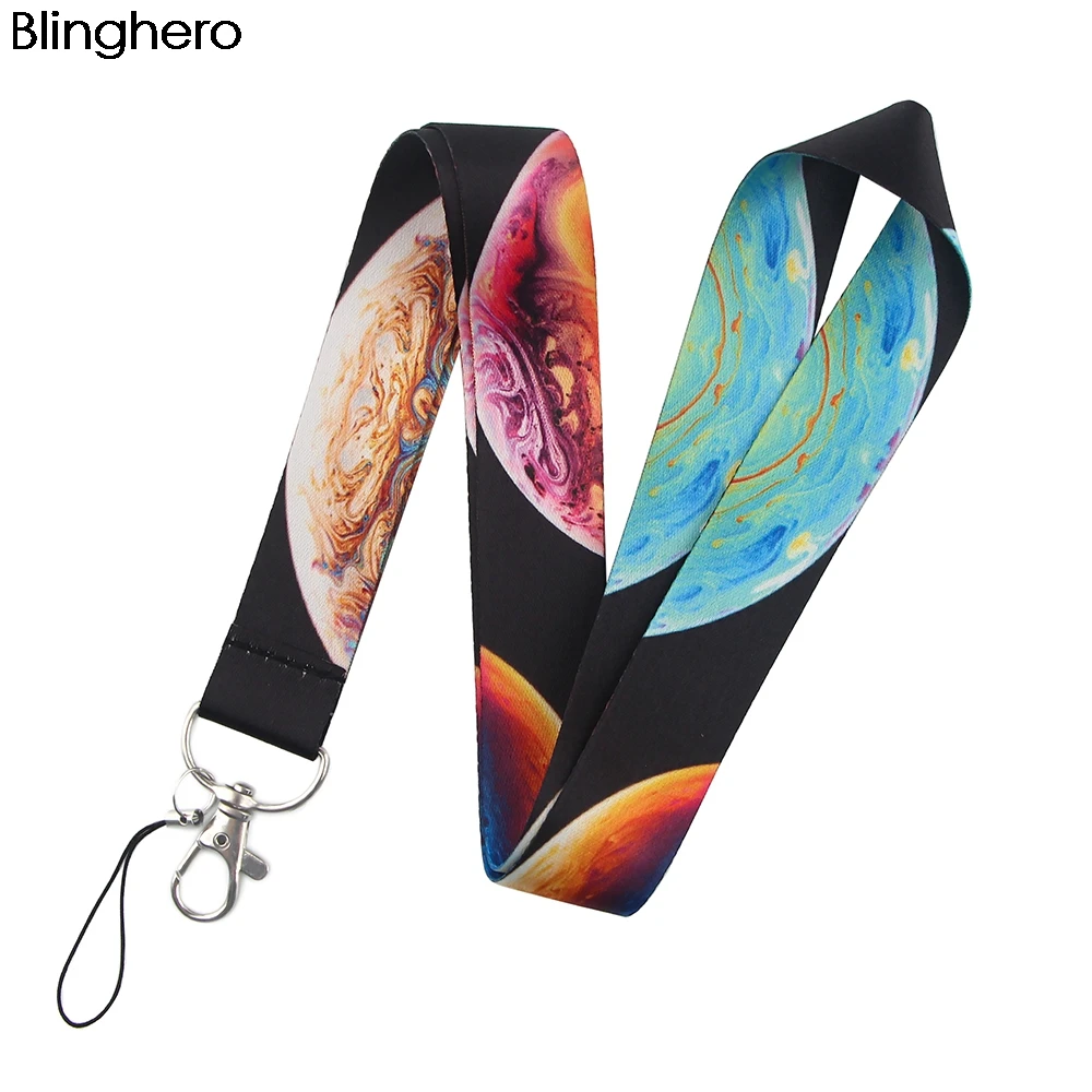 Шнурок BH1216 Blinghero с изображением мультфильма Луны ключей ID-карт держатель для