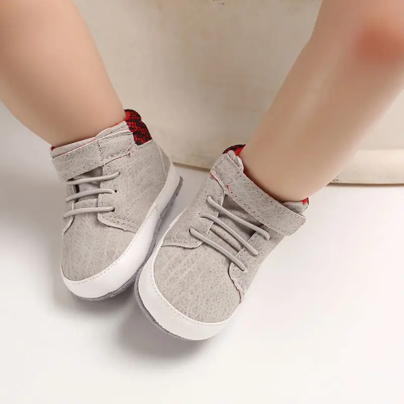 

Baby Boy Shoes Newborn First Walkers Spring Autumn Baby Boy Soft Sole Shoes Infant PU Crib Shoes 0-18 Months