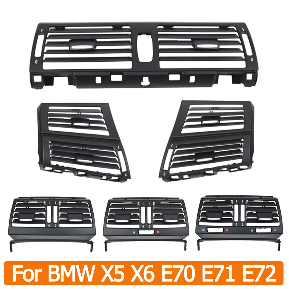 

Front Rear AC Conditioner Fresh Air Vent Outlet Cover Panel Replacement For BMW X5 X6 E70 E71 E72 2007-2014 64229220101