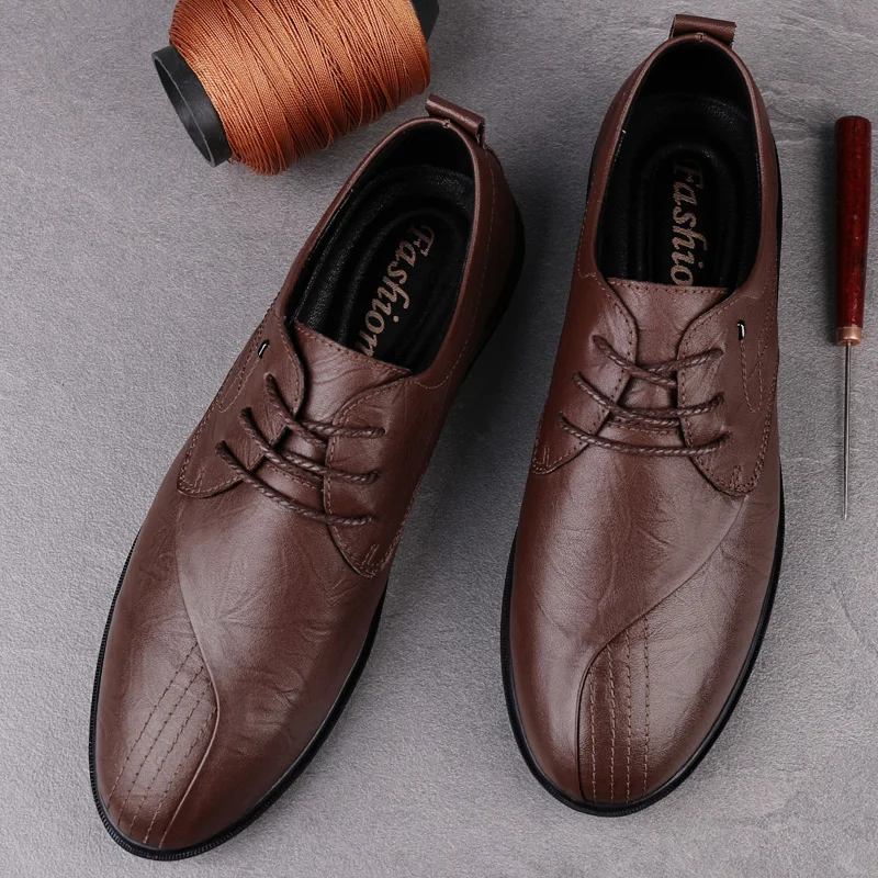 

Zapatos Casuales Mens Shoes Casual Zapatos Informales De Hombre Men Leather For Spring Fashion Causal Loafers Men's Black