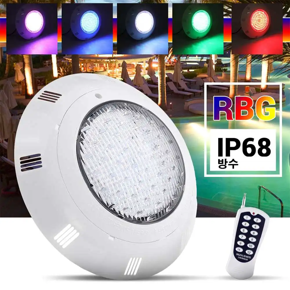 

Водонепроницаемая светодиодная RGB подводная лампа для бассейна, 360 светодиосветодиодный, класс защиты IP68, 35 Вт
