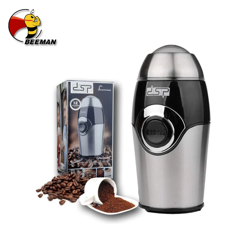 

Beeman Electric Coffee Grinder Mini Home Kitchen Mill for Beans Spices Nuts Seeds Bean Stainless Steel Blades Machine electric