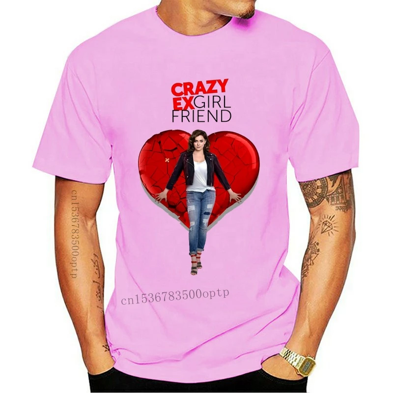 

Новая футболка в стиле хип-хоп с простым дизайном, короткий топ, мужская рубашка Crazy Ex с круглым вырезом для девушки