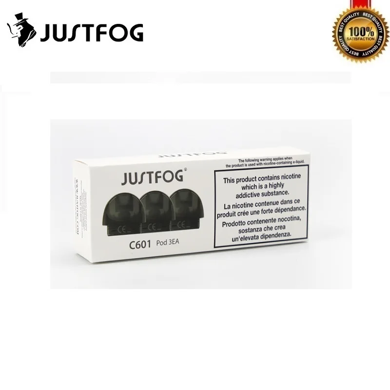 3/6/9/12/15 шт./лот оригинальный Justfog C601 Pod 1 7 мл бак для вейпа многоразовый картридж Топ