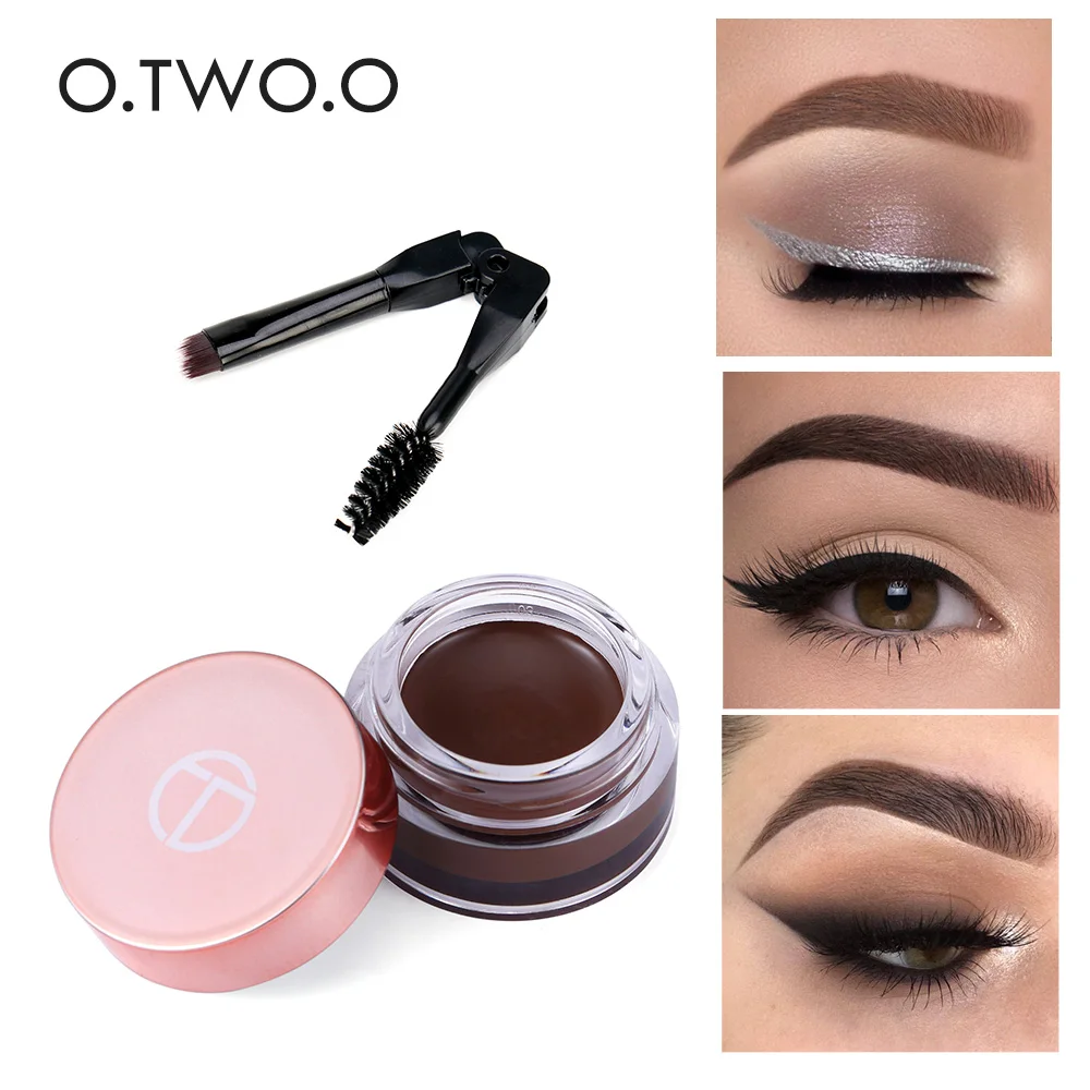

O.TWO.O 6 Colors Eyebrow Gel 3D Natural Brown Eye Brow Shade Make Up Profesional Long Lasting Brow Paint Cosmetics With Brush