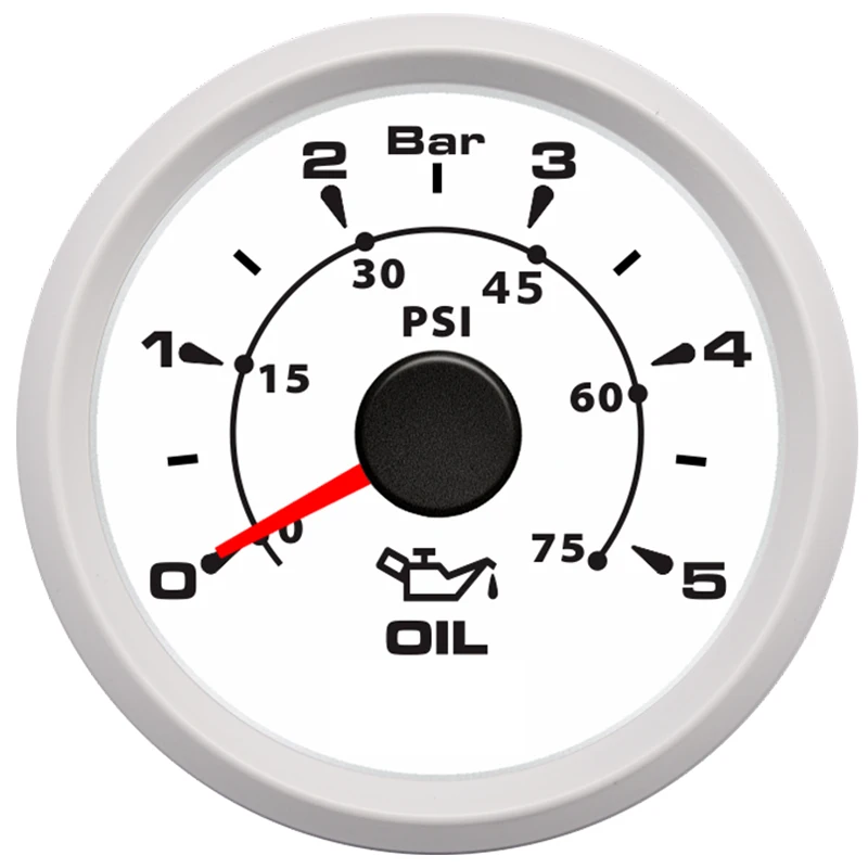 52 мм указатель давления масла 0 5 бар водонепроницаемые измерители 75psi ЖК дисплей