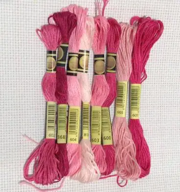 CXC Cross Stitch Thread The Unique Style 8 Cotton Embroidery Thread Floss Sewing Skeins Craft Gradient Color On - CXC Нитки для вышивания крестиком Уникальный стиль 8 хлопковых нитей для вышивания флосс шитья мотков ремесел градиентный цвет на.