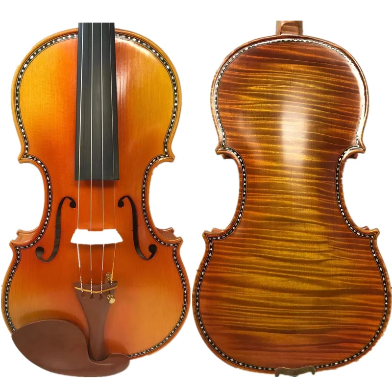 Полноразмерная скрипка Strad style SONG Master инкрустированная оболочка полная Подсветка