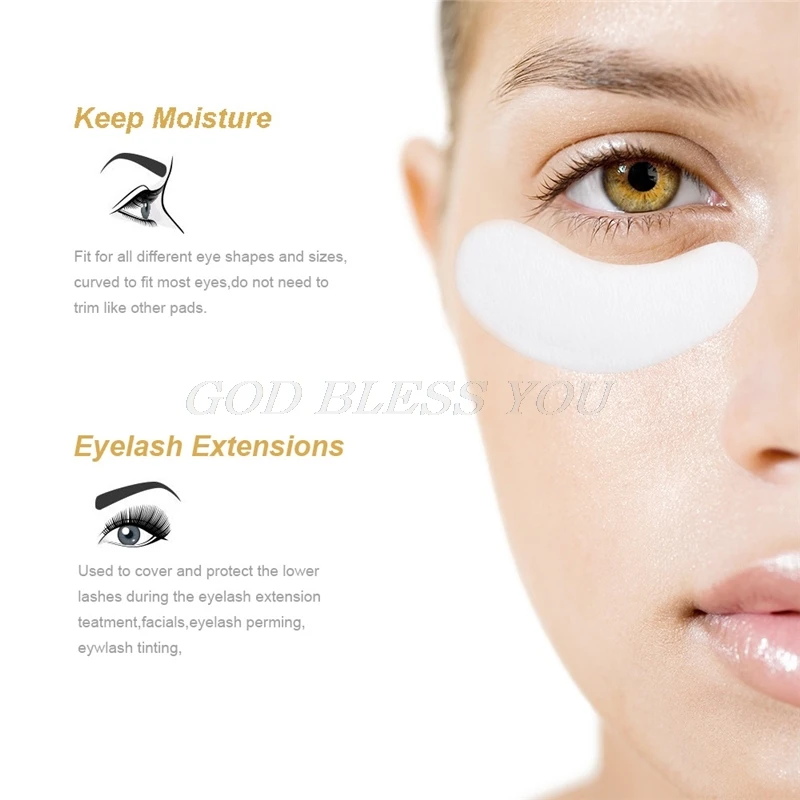 100 Pairs/Lot Under Eye Pads Lash Eyelash Extension Paper Patches Tips Sticker Wraps Make Up Tools | Красота и здоровье