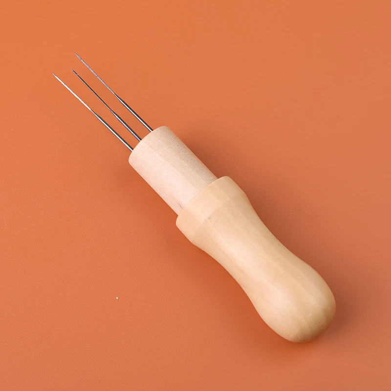 MIUSIE деревянная ручка шерстяное войлочное искусственное валяние игла