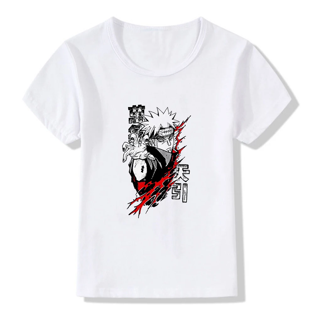 Детская футболка Uchiha Itachi Naruto Какаси кавайная Аниме Манга мультяшный персонаж