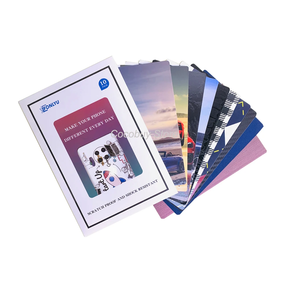 50pcslot phone back paste sticker for iphone samsung huawei back cover protective film compatible for all film cutting machine free global shipping