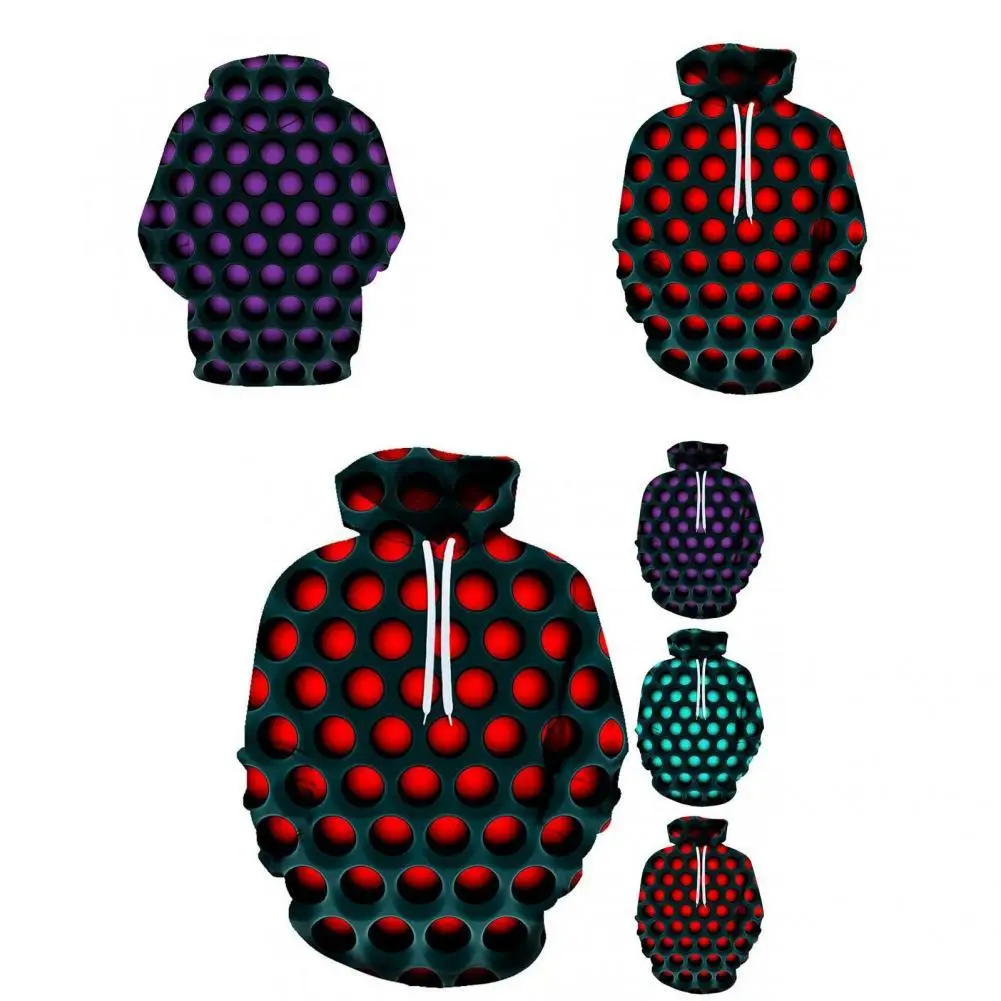 

Good Skin-Touch Winter/Autumn 3D Geometry Pattern Hoodie for School