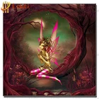 5D DIY алмазная живопись в стиле волшебного леса; Сказочные, крест-накрест бисером полный квадратный круглый дрель мозаичная картина, выполненная в технике алмазной вышивки домашний декор