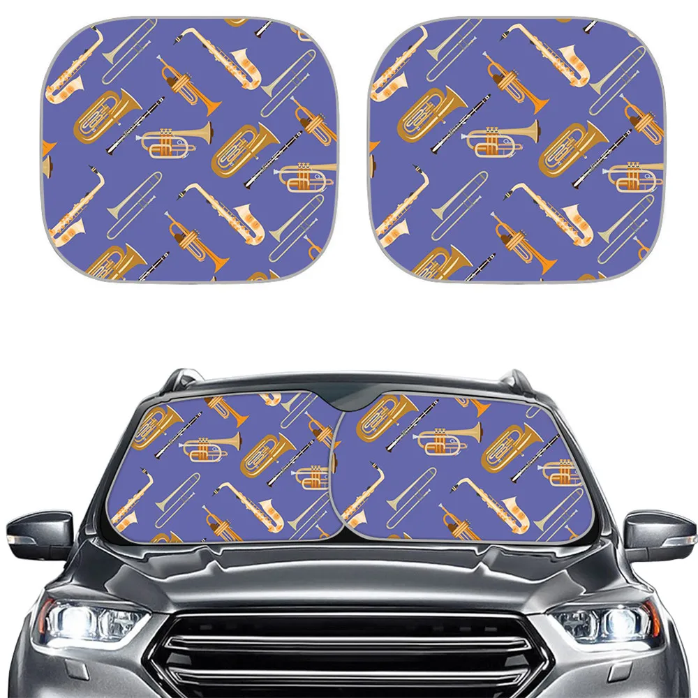 

Модный универсальный солнцезащитный козырек INSTANTARTS для лобового стекла автомобиля с принтом для женщин и мужчин, солнцезащитный козырек с ...