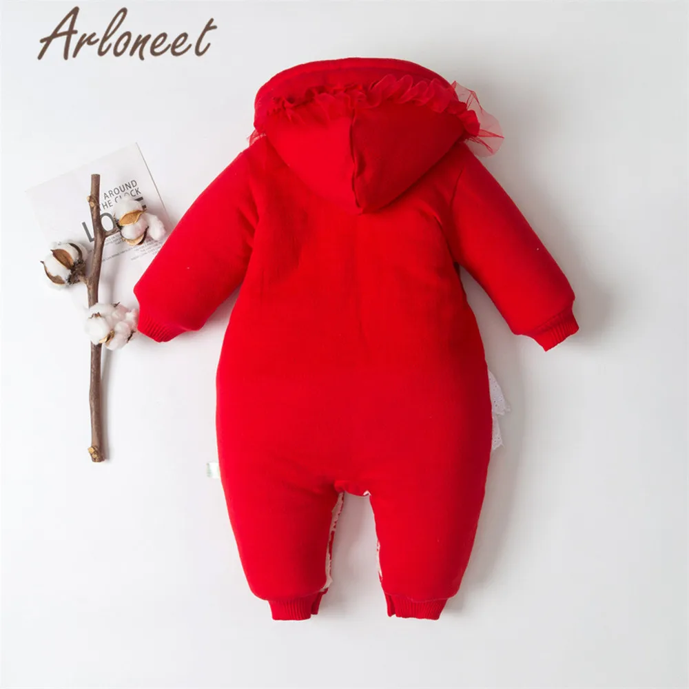Одежда arloneet; зимнее плотное пальто для маленьких девочек; комбинезон с рисунком лебедя; Верхняя одежда с капюшоном; милое хлопковое пальто для малышей; Верхняя одежда для девочек