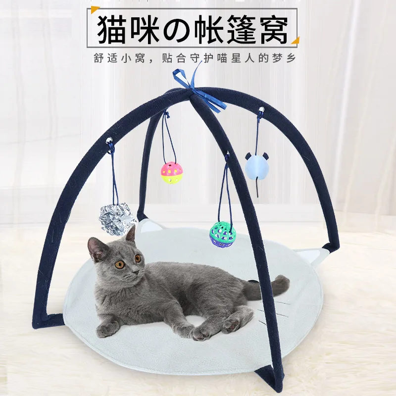 

Pet Dog Tent House Flower Print Enclosed Cat Tent Bed Indoor Folding Portable Cozy Kitty Bed Kennel for Small Dogs Puppy Cats