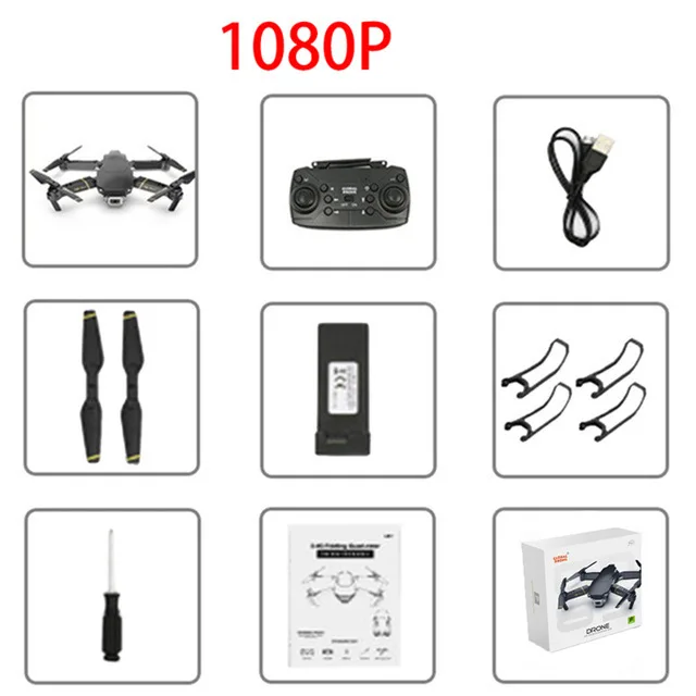 1080P Global drone EXA Dron with camera HD1080P WiFi FPV drone 4K RC helicopter FPV helicopter drone VS drone E58 E520 quadcopter - Color: 1080P
