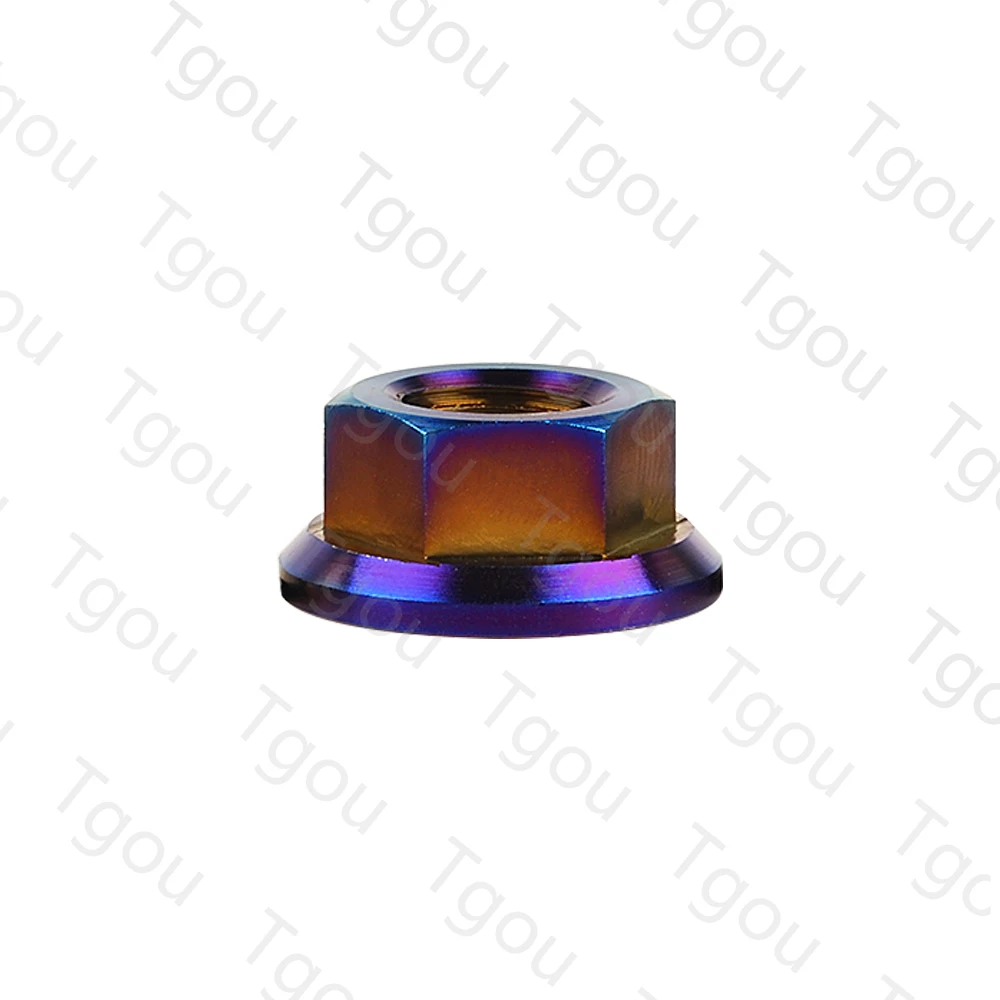 Титановые гайки Tgou DIN6921 M5/M6/M8/M10/M12/M14/M16 фланцевые для велосипеда мотоцикла