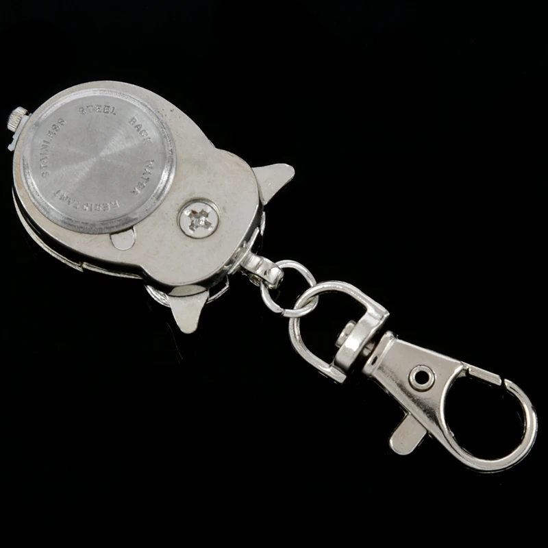 

Double open owl Key ring Pocket watch