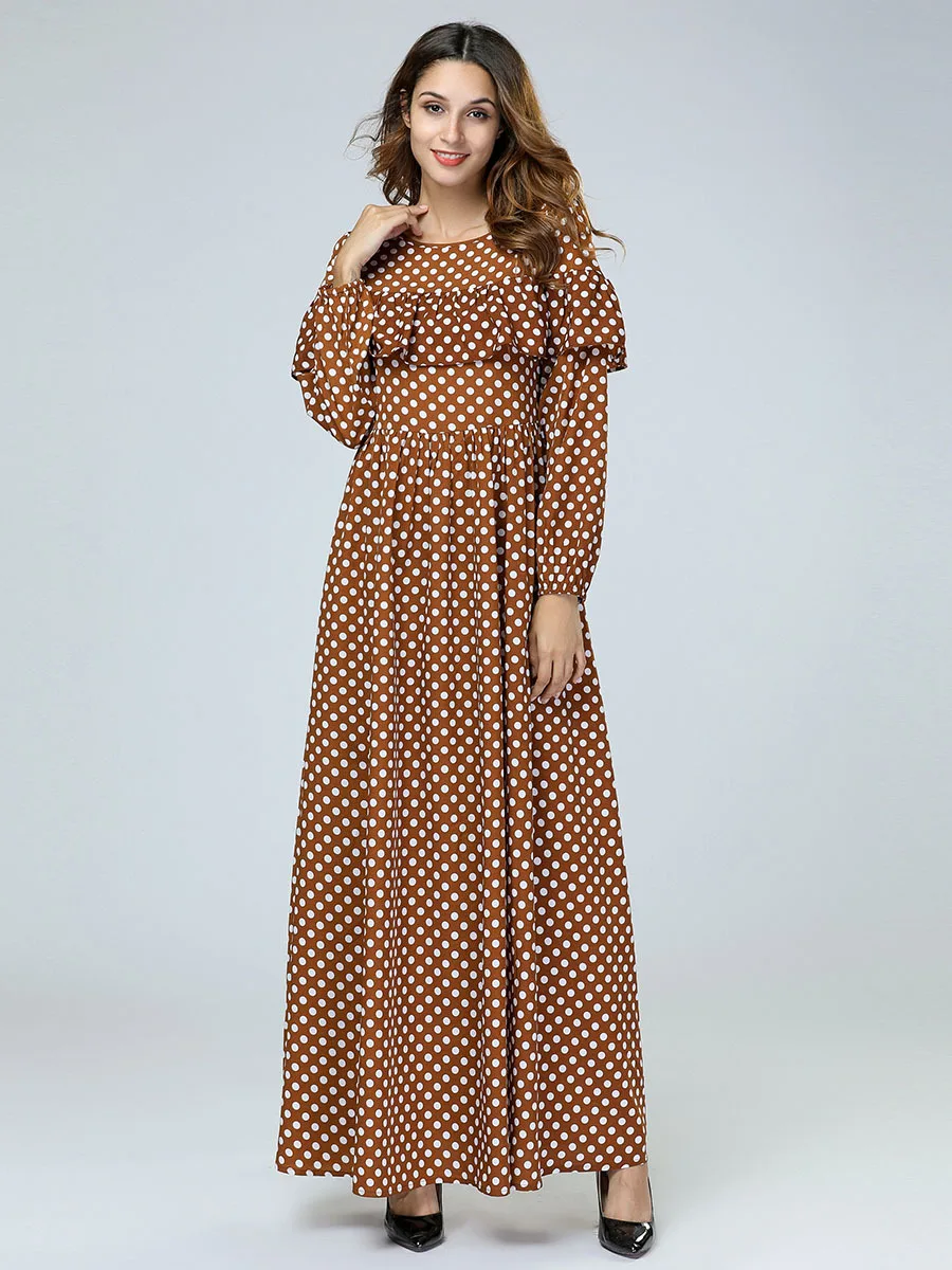 Мусульманское платье модная одежда в мусульманском стиле Простое Повседневное