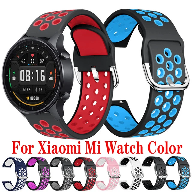 

For Xiaomi MI Watch Color Strap Silicone Wristband Bracelet 22mm Watchband For Xiaomi Smart Mi Watch Color sports edition correa