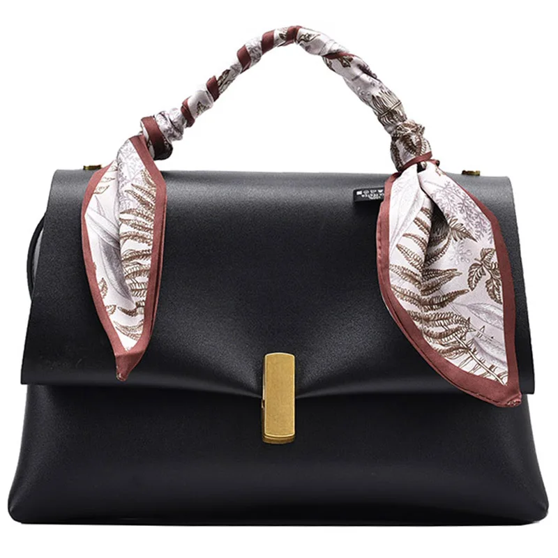 

Ribbon Design PU Leather Crossbody Bags for Women 2021 Chain Trending Shoulder Bag Luxury Small Handbags and Purses