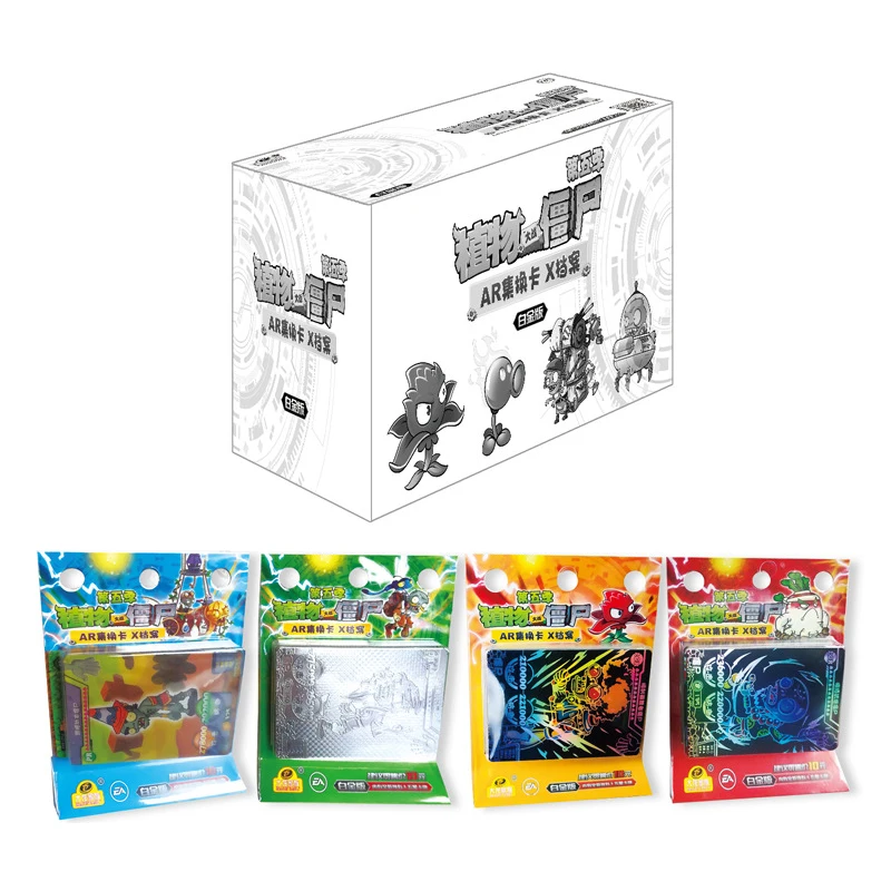 

192pcs/set Plants Vs Zombies Big Wave Beach Cards Plants Zombies Platinum Collect Card Pea Shooter Sunflower Trade Card Kid Toy