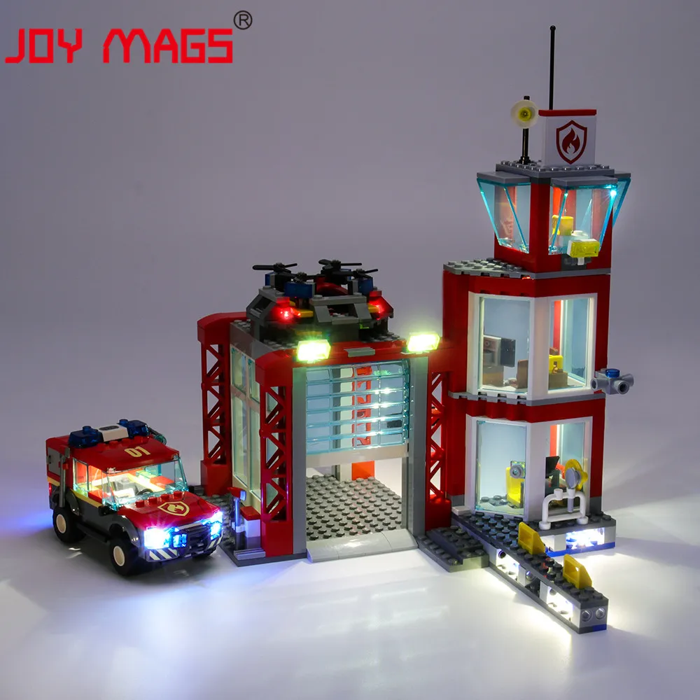 Комплект светодиодсветильник JOY MAGS Only для пожарной станции серии 60215 City совместим