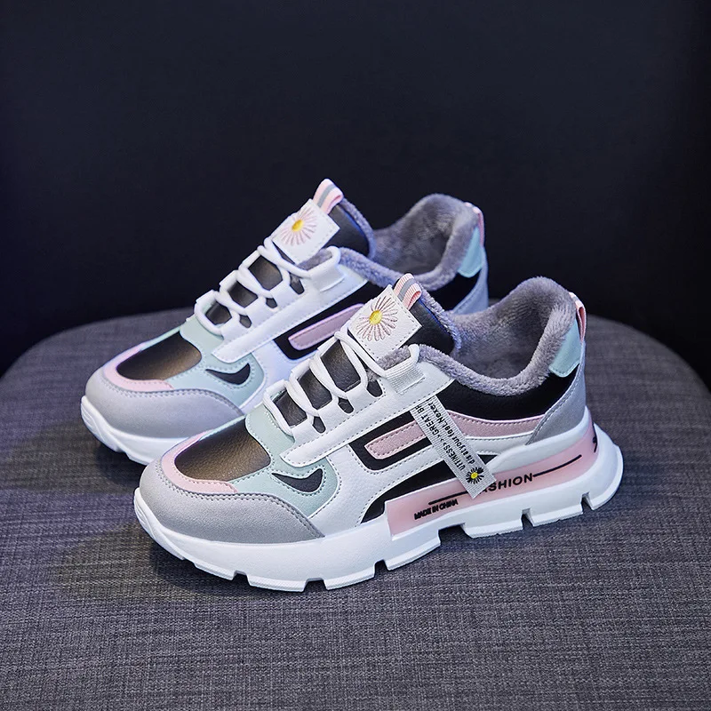 

Кроссовки женские на платформе, толстая массивная подошва, дышащие, без шнуровки, повседневная обувь, в Корейском стиле, разные цвета, 448gh76