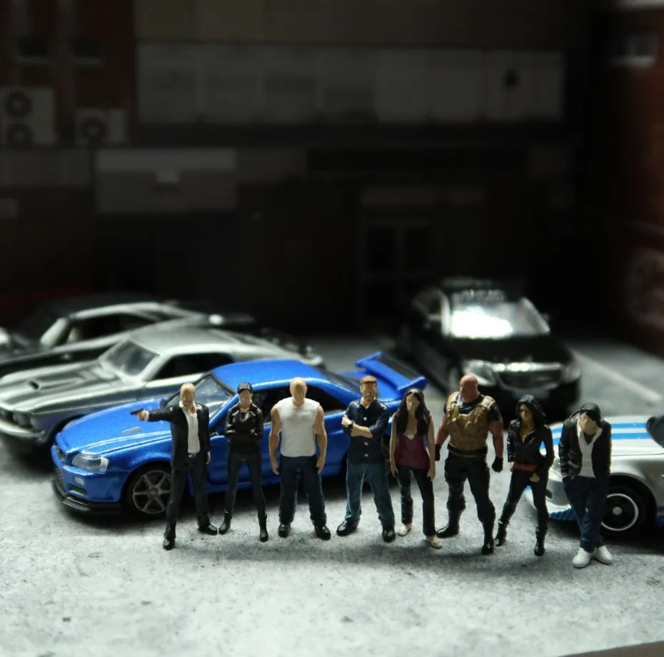 Классическая модель масштаба 1:64 Форсаж 9 человек литой автомобиль из сплава