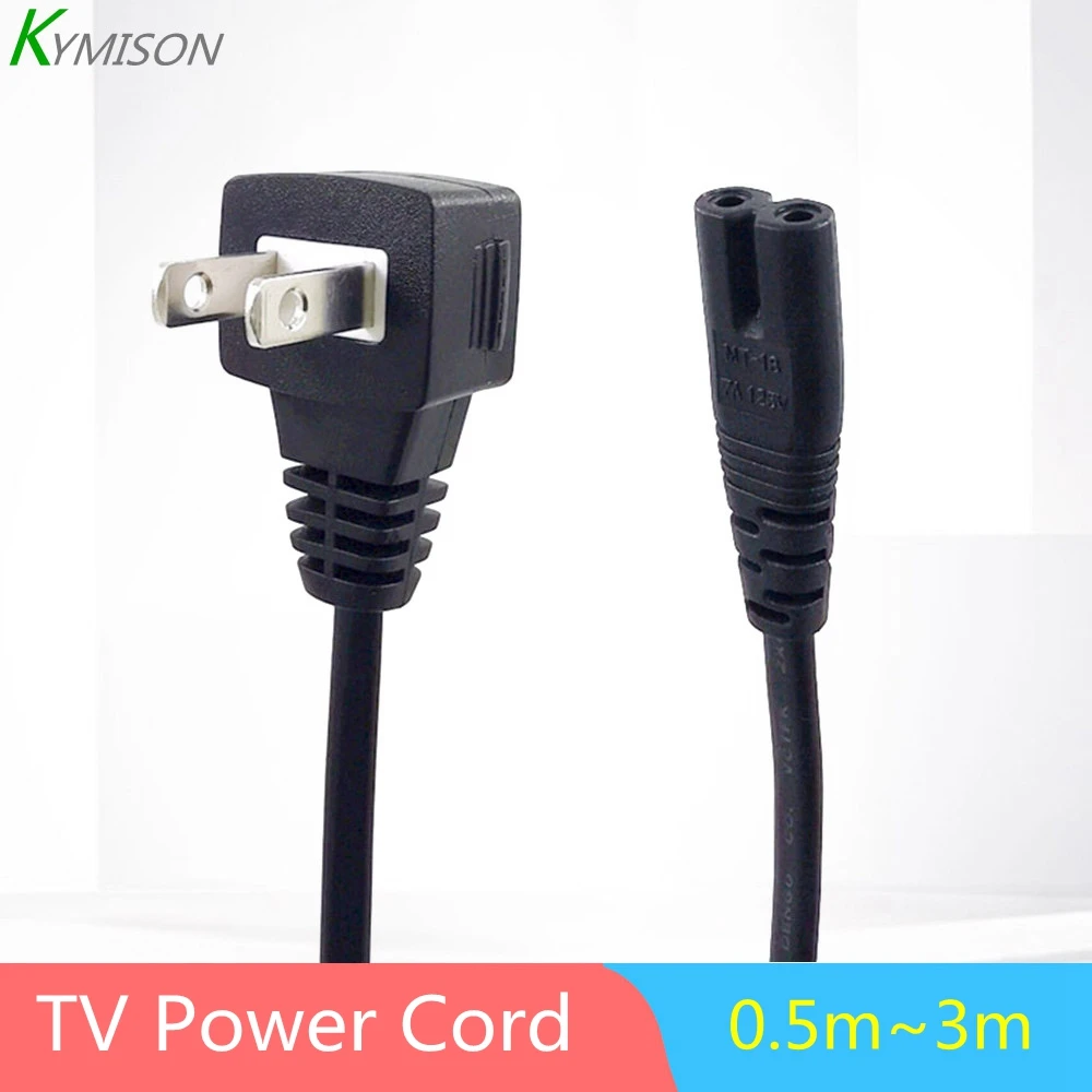 Шнур электропитания ТВ PSE JET сертифицирован NEMA 1-15P к IEC320 C7 2 зубчатый Удлинительный