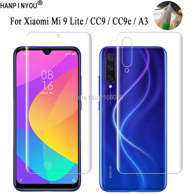 Для Xiaomi Mi 9 Lite CC9 CC9e A3 мягкая ТПУ Передняя Задняя полная защита экрана прозрачная