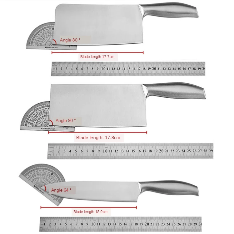 

High quality stainless steel kitchen knife set kitchen gift 6 piece set steel handle chef knife scissors hardware household