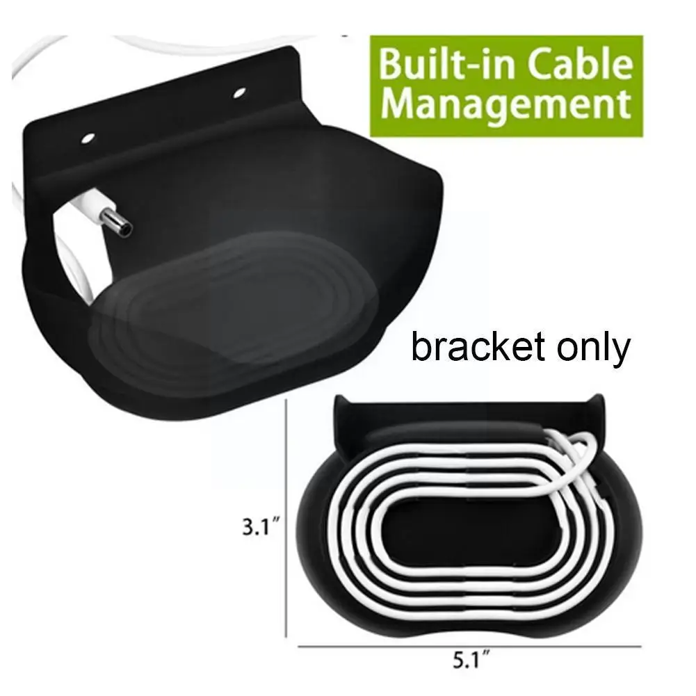 

Black White Space-Saving Desktop Holder Acrylic Wall Desktop For Google Holder Mount Bracket Nest Smart Audio Speaker Deskt M3L6