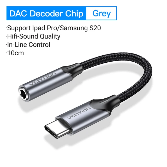 Vention USB C до 3,5 мм разъем для 