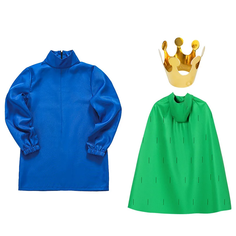 

Костюм для косплея Bojji с героями аниме, полный комплект накидки, плащ, аксессуары для Хэллоуина, корона для мальчиков и девочек